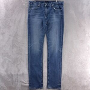 S.M.N Denim Jeans Mens Size 36x34 Blue The Finn Tapered Slim Stretch Casual